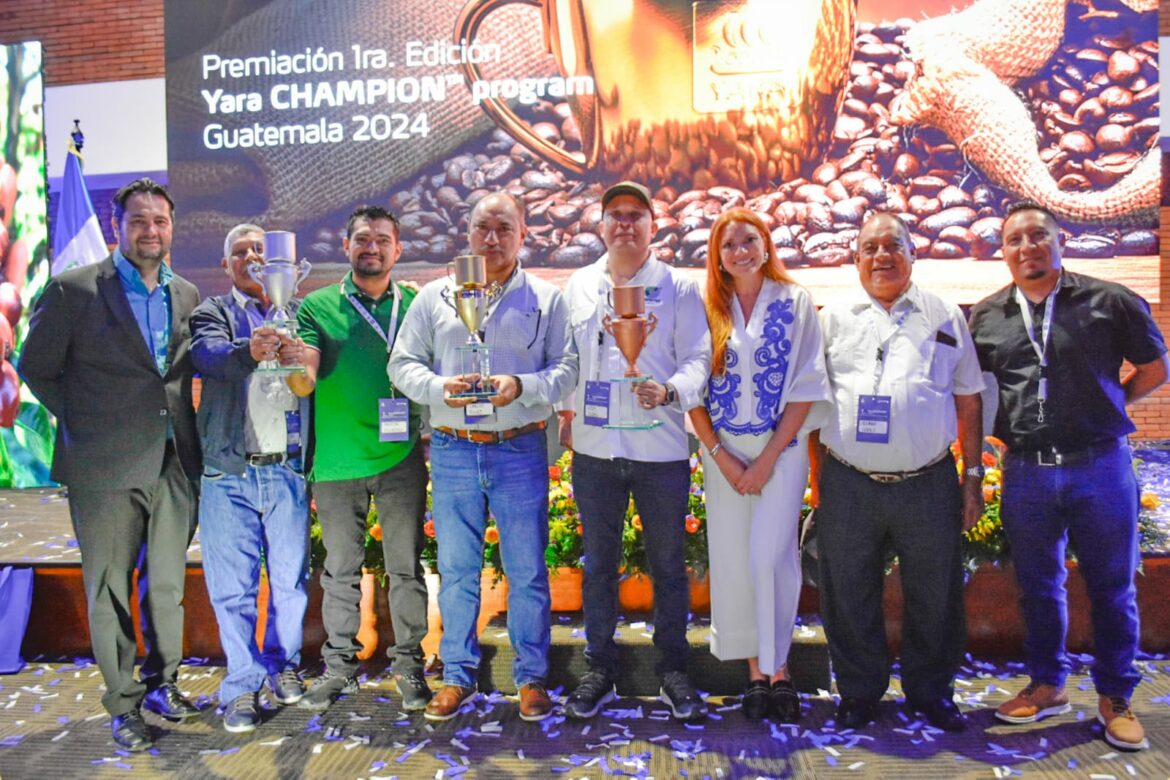 Yara Champion 2024 premia a productores de café guatemaltecos.